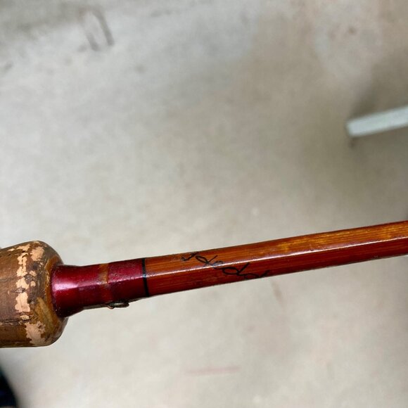 Vintage Heddon No. 14 Bamboo Fly Rod 9' w/ Soft & Hard Case Fishing - Picture 4 of 6